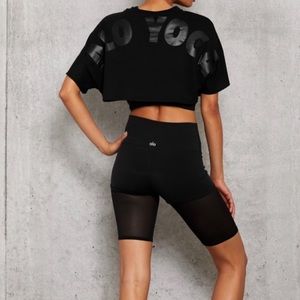 ALO Yoga Mesh Biker Shorts Lavish High Waist